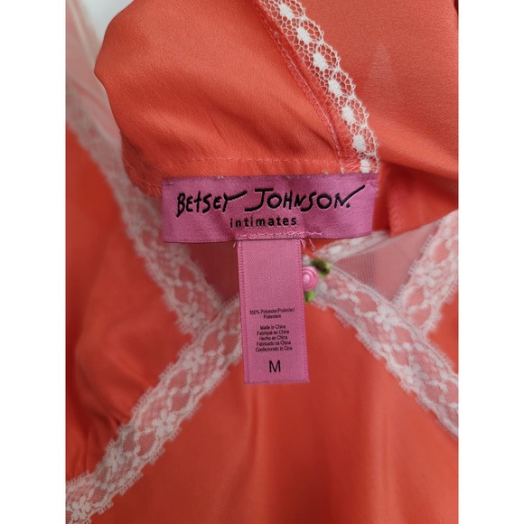 Betsey Johnson Coral Orange Top/Pant Matching Set Size Medium - Picture 4 of 7